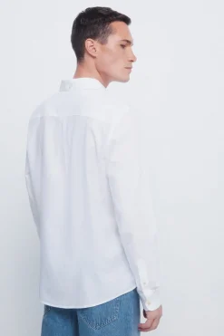 Springfield Camisa estructura blanco New