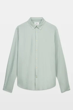 Springfield Camisa estructura bicolor verde New