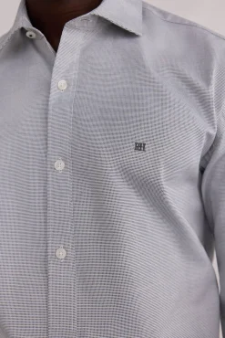 Pedro del Hierro Camisa estructura fácil plancha + anti olor regular fit Gris Sale