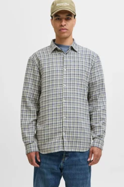 Jack & Jones Camisa franela cuadros azul Discount