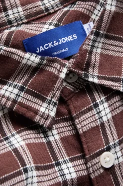 Jack & Jones Camisa franela cuadros rojo Clearance