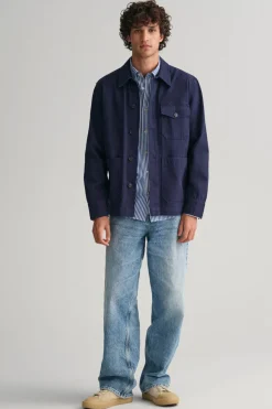 Gant Camisa Azul Clearance