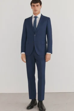 Pedro del Hierro Camisa gemelos lisa non iron + antimanchas Blanco New