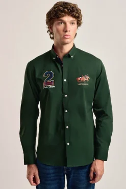 Valecuatro Camisa hombre modelo caballos Verde Hot