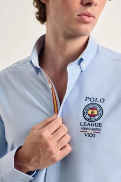 Valecuatro Camisa hombre celeste España Azul Best