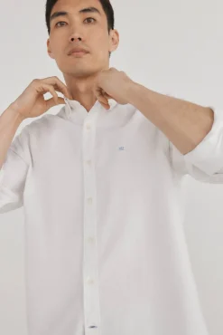 Pedro del Hierro Camisa iconic oxford liso Blanco Online