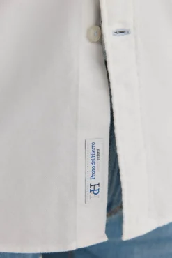 Pedro del Hierro Camisa iconic oxford liso Blanco Online