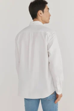 Pedro del Hierro Camisa iconic oxford liso Blanco Online