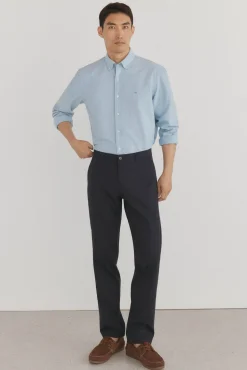 Pedro del Hierro Camisa iconic oxford liso Turquesa Hot