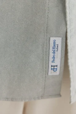 Pedro del Hierro Camisa iconic oxford liso Verde Clearance