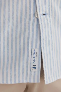 Pedro del Hierro Camisa iconic oxford raya candela Azul Sale