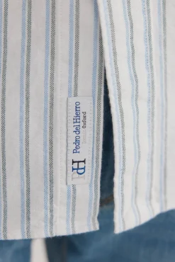 Pedro del Hierro Camisa iconic oxford rayas Blanco Best