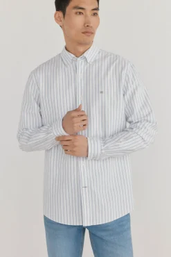 Pedro del Hierro Camisa iconic oxford rayas Blanco Best