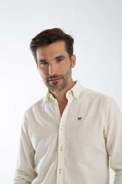 Williot Camisa Lino Amarillo Online