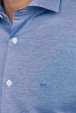 Pedro del Hierro Camisa lisa de punto Azul New