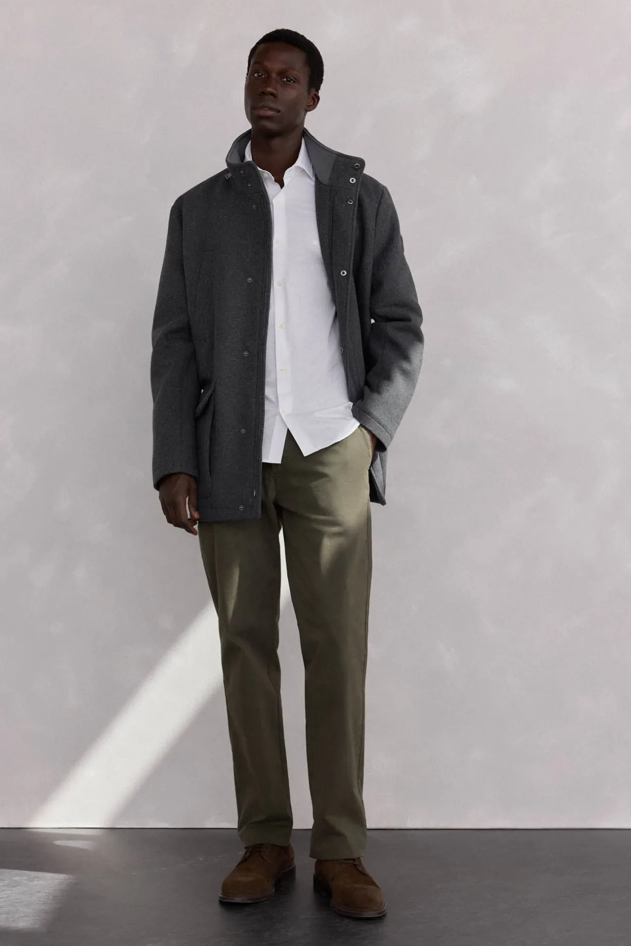 Pedro del Hierro Camisa lisa de punto Blanco Clearance