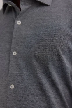 Pedro del Hierro Camisa lisa de punto Gris Hot