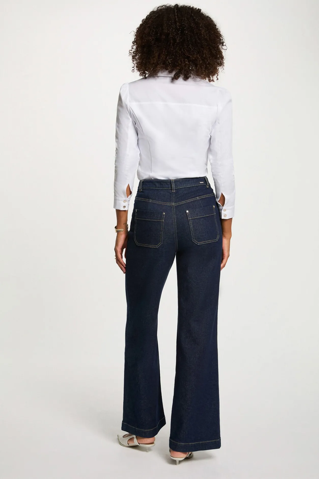 Morgan Camisa manga larga Blanco Outlet