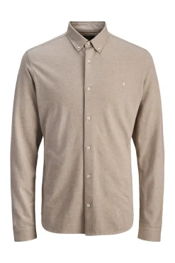 Jack & Jones Camisa manga larga Marr&oacute;n oscuro Hot