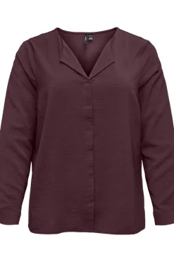 Vero Moda Curve Camisa manga larga talla grande Morado Online
