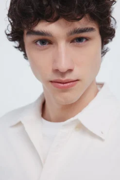 Springfield Camisa micro pana blanco Online