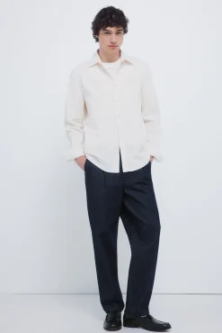 Springfield Camisa micro pana blanco Online