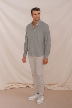 Celopman Camisa Micropana verde