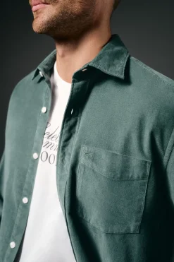 OOTO Camisa micropana lisa Verde Discount