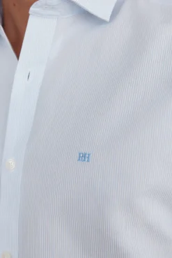 Pedro del Hierro Camisa microraya fácil plancha + anti olor slim fit Azul Online