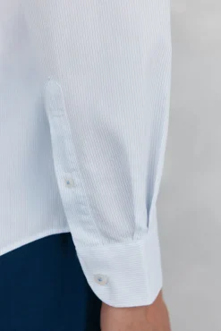 Pedro del Hierro Camisa microraya fácil plancha + anti olor slim fit Azul Online