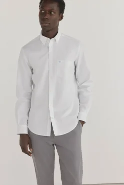 Pedro del Hierro Camisa non iron + antimanchas cuadros Blanco Outlet