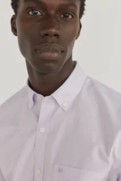 Pedro del Hierro Camisa non iron + antimanchas lisa Morado Discount