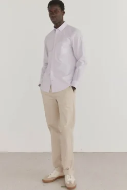 Pedro del Hierro Camisa non iron + antimanchas lisa Morado Discount
