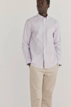 Pedro del Hierro Camisa non iron + antimanchas lisa Morado Discount