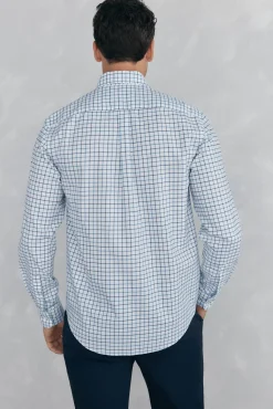 Pedro del Hierro Camisa non iron oxford cuadros Azul Outlet