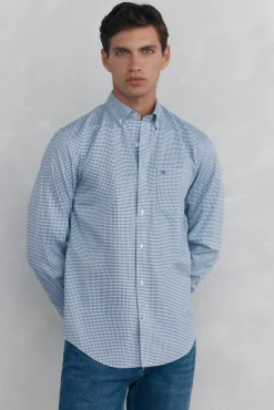 Pedro del Hierro Camisa non iron oxford cuadros Azul Online