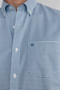 Pedro del Hierro Camisa non iron oxford cuadros Azul Online