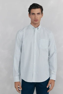 Pedro del Hierro Camisa non iron oxford rayas Azul Online
