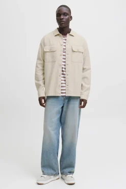 Jack & Jones Camisa oversize de corte holgado gris