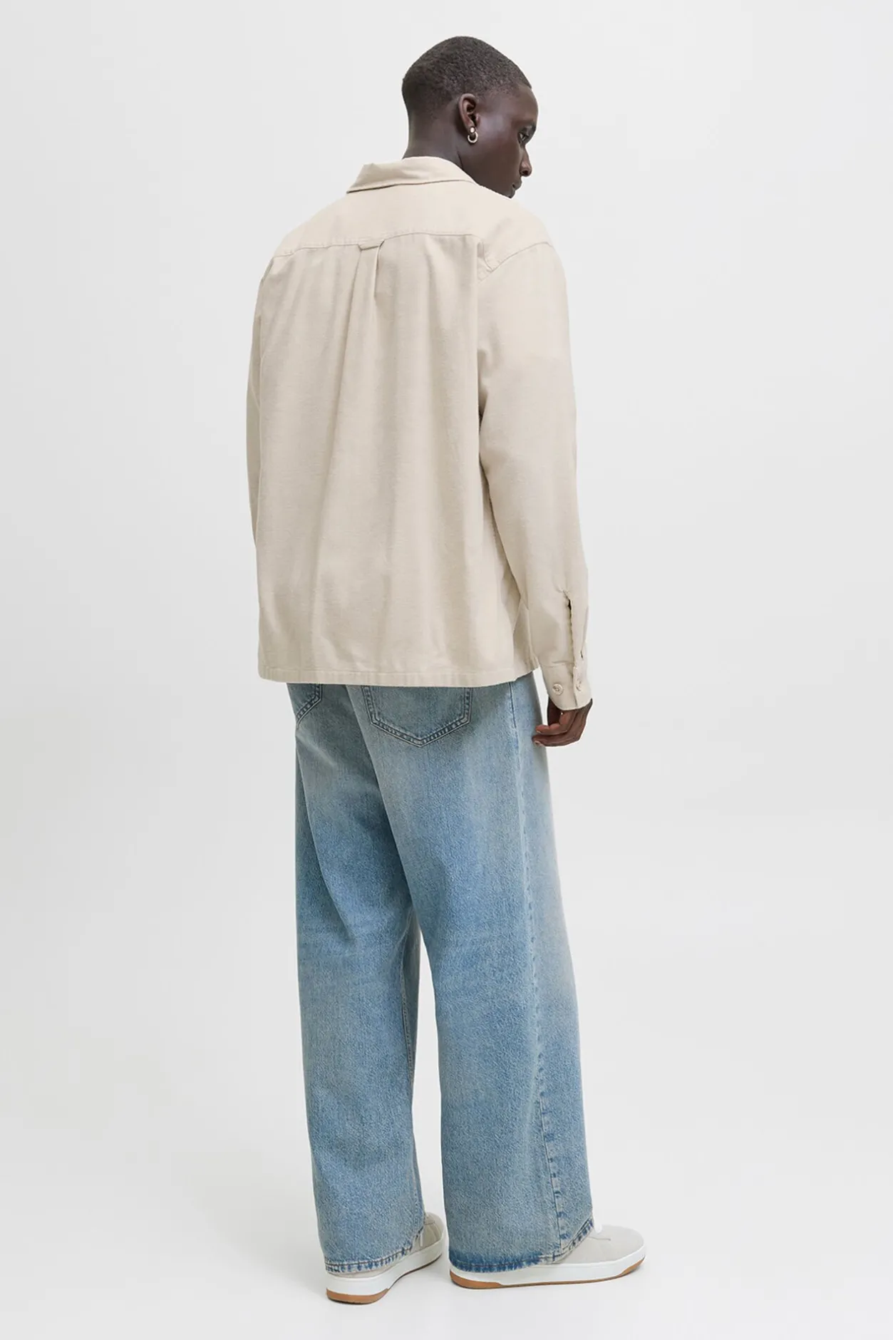 Jack & Jones Camisa oversize de corte holgado gris