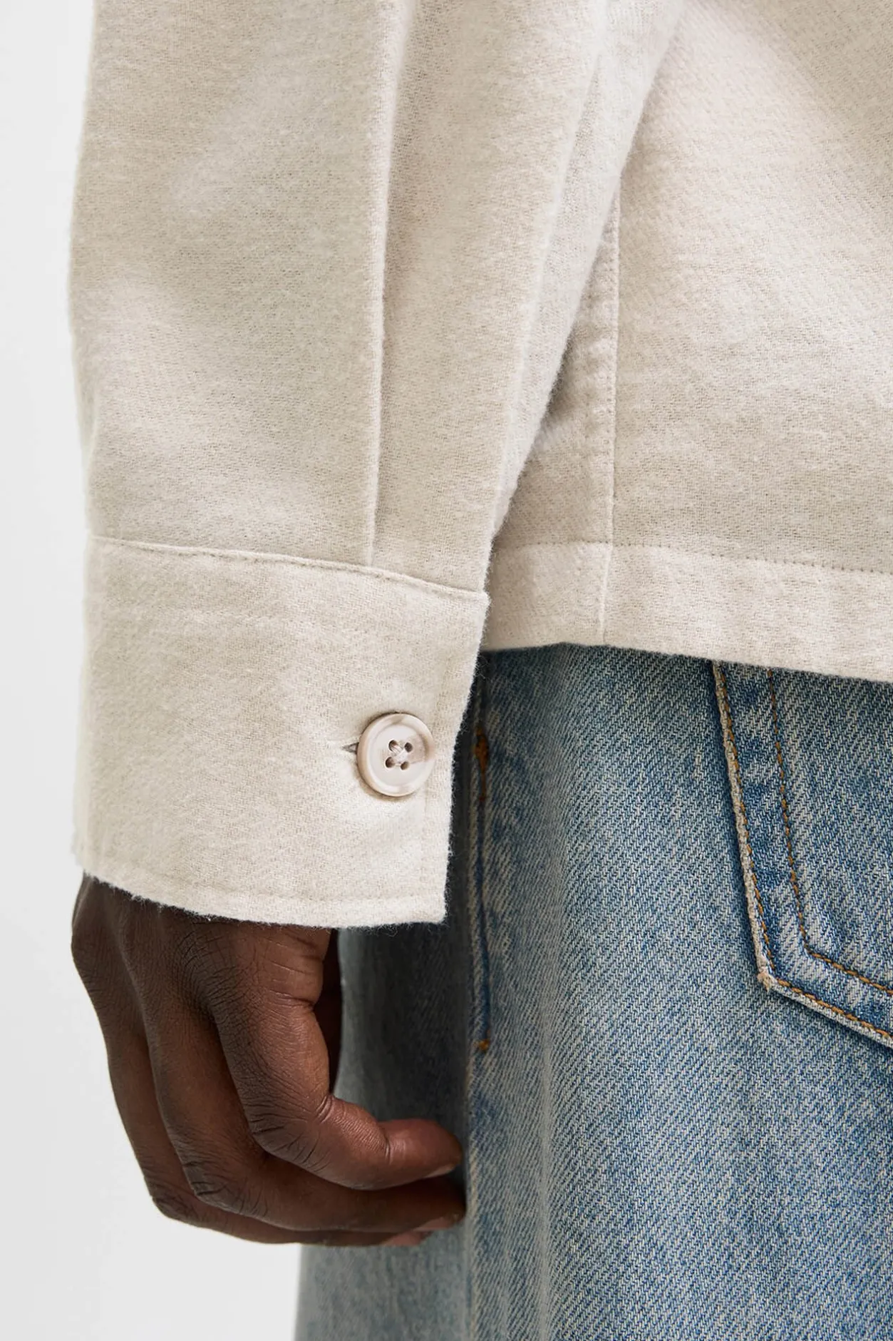 Jack & Jones Camisa oversize de corte holgado gris