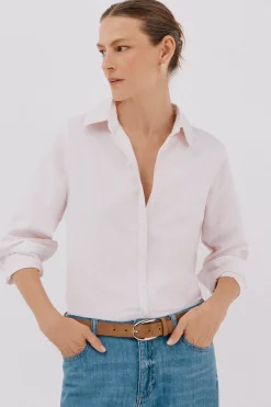 Cortefiel Camisa oxford Rosa Sale