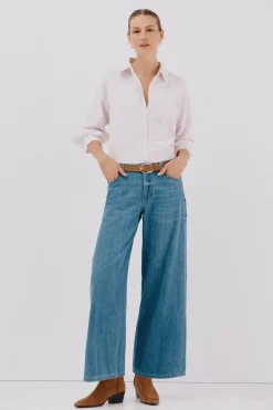 Cortefiel Camisa oxford Rosa Sale