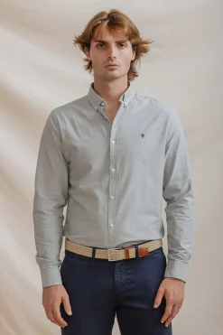 Celopman Camisa Oxford verde Online