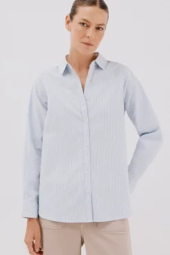 Cortefiel Camisa oxford Estampado azul Hot