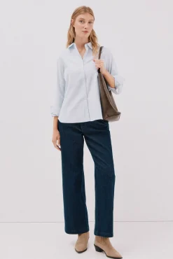 Cortefiel Camisa oxford Azul Best