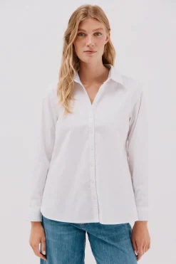 Cortefiel Camisa oxford Blanco Hot