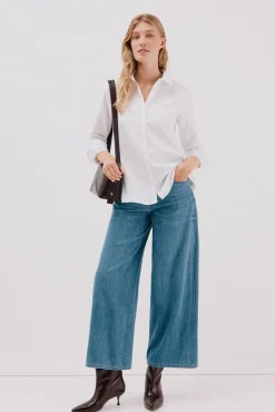 Cortefiel Camisa oxford Blanco Hot