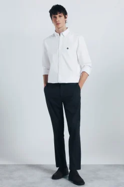 Springfield Camisa oxford blanco