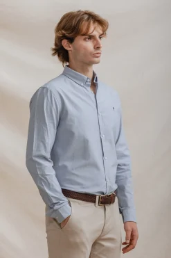 Celopman Camisa Oxford azul Sale